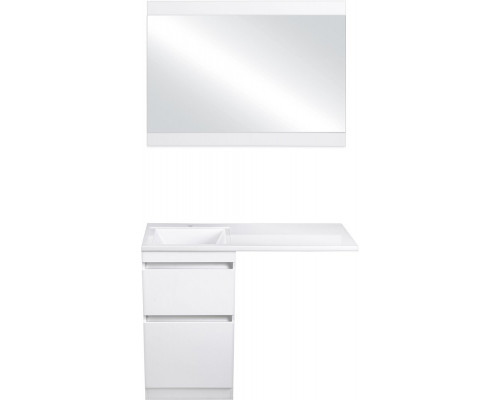 Мебель для ванной Style Line Даллас 110 Люкс Plus напольная, белая