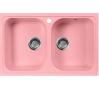 Мойка кухонная AquaGranitEx M-15 розовая