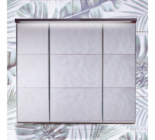 Зеркало-шкаф Бриклаер Кристалл 75 ясень анкор, темный, с подсветкой