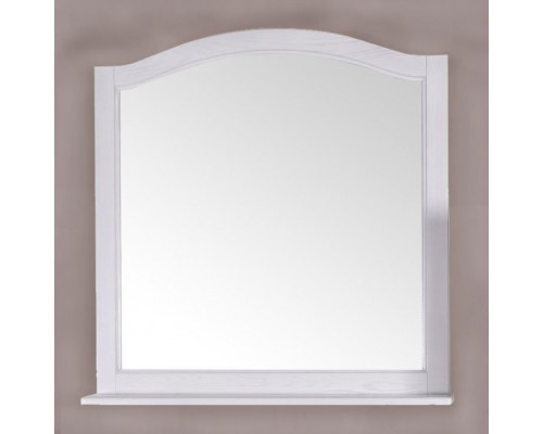 Зеркало ASB-Woodline Модерн 105 белое, патина серебро
