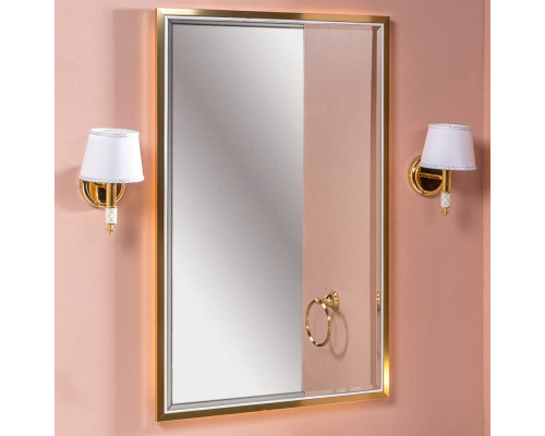 Зеркало Armadi Art Monaco 70 белое, золото, с подсветкой