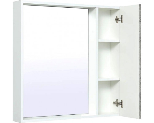 Зеркало-шкаф Runo Манхэттен 75, серый бетон