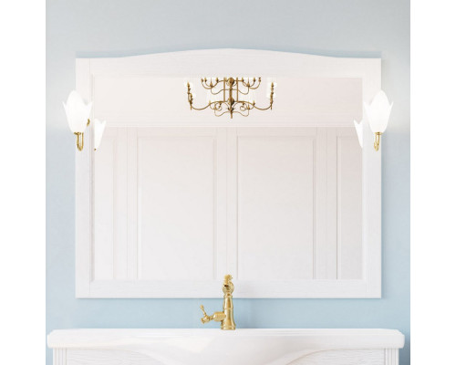 Мебель для ванной ValenHouse Эллина 120 белая, фурнитура золото