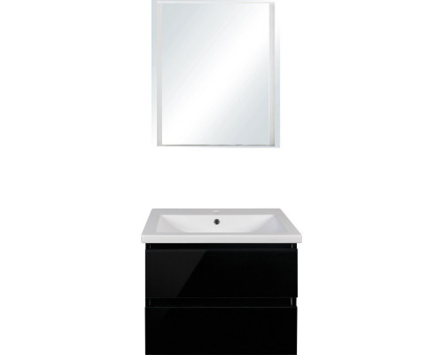 Мебель для ванной Style Line Даймонд 70 Люкс Plus подвесная, черная