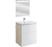 Мебель для ванной Cersanit Smart 60 ясень, белый, подвесная