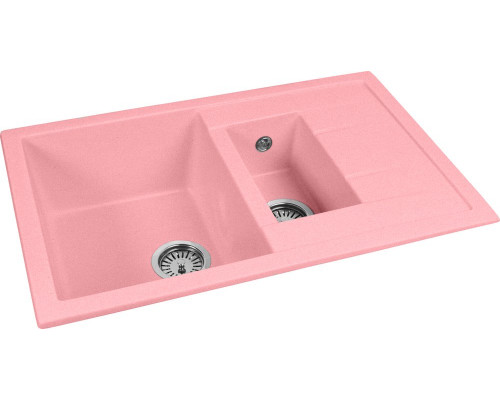 Мойка кухонная AquaGranitEx M-21k розовая