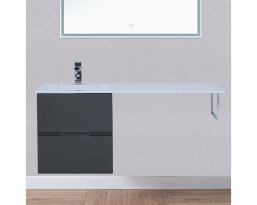 Мебель для ванной Aquanet Алвита 48 серый антрацит