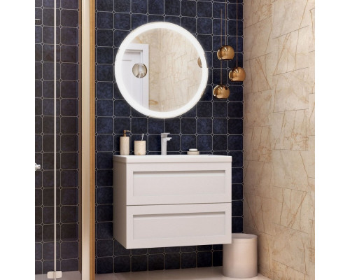 Мебель для ванной Art&Max Platino 75, подвесная, белый матовый