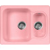 Мойка кухонная AquaGranitEx M-09 розовая