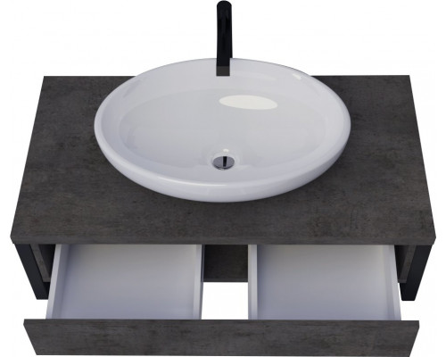 Мебель для ванной 1MarKa Grunge Loft 100 бетон темно-серый
