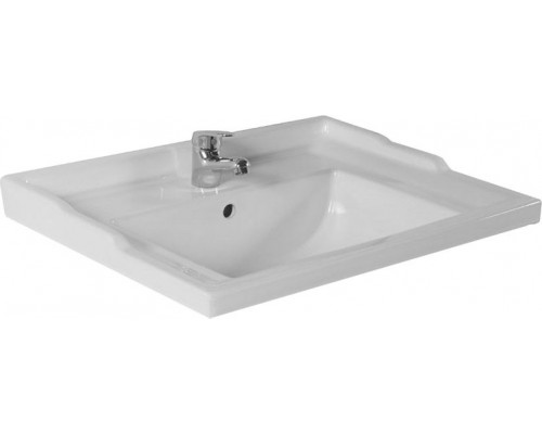 Мебель для ванной ASB-Woodline Римини Nuovo 60 белая, патина серебро