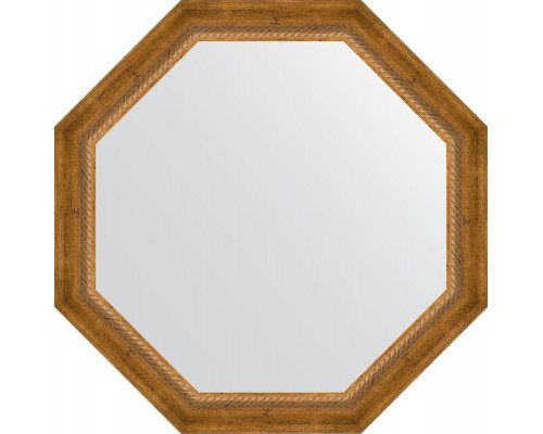 Зеркало Evoform Octagon BY 3675 73х73 см, состаренная бронза с плетением