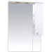 Зеркало-шкаф Misty Александра 65 R белый металлик