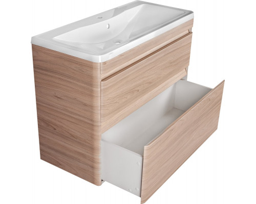 Мебель для ванной Style Line Атлантика 100 Люкс Plus, напольная, ясень перламутр