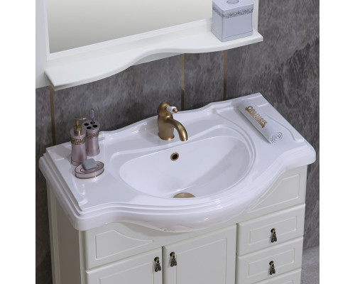 Мебель для ванной Opadiris Клио 85 напольная, слоновая кость