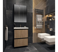 Мебель для ванной Velvex Klaufs 60.2Y черная, шатанэ, подвесная
